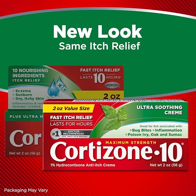 Cortizone 10 Maximum Strength Ultra Soothing Anti-Itch Cream, 1 Hydrocortisone Creme, 2 oz.