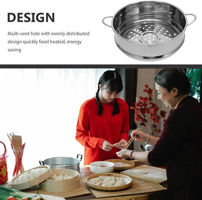 STOBAZA 22cm8.6in Stainless Steel Steamer Basket for Food Steamer Basket Insert Steam Rack Trivet, Steamer Grid Compatible with InstantPot Pressure Cooker Kitchen Cookware