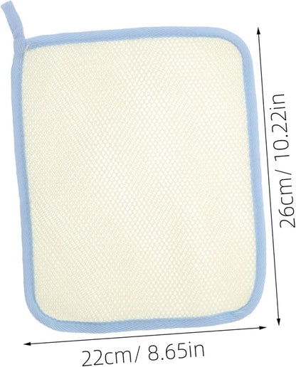 SAFIGLE Skin Care Scrub Towel 4pcs Reusable Loofah Washcloths Exfoliating Wash Towel Soap Foaming Sheets