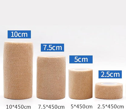 Self Adhesives Bandages Wrap Cohesive Bandages Skin Colour Medical Wrap Elastic Bandages Wrap for Ankle,Sports,Wrist