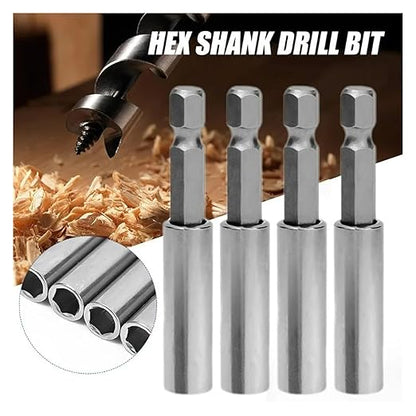 Magnetic Screwdriver Extension Hexagonal Handle Extended Connecting Rod Steel Screwdrivers Bit Holder Woodworking Tools Parts(3PCS)(3pcs)