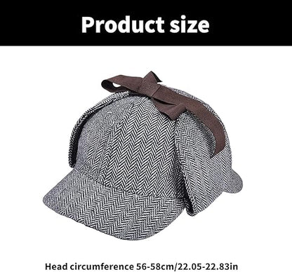 Vintage Plaids Baseball Hat with Double Brims Adjustable Breathable Cotton Hat for Stylish and Practical Wear