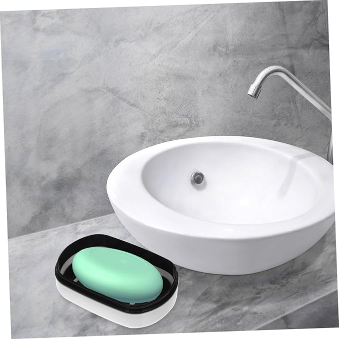 Double Layer Soap Box Leakproof Travel Soap Holder Portable Container for Camping Travel Gym