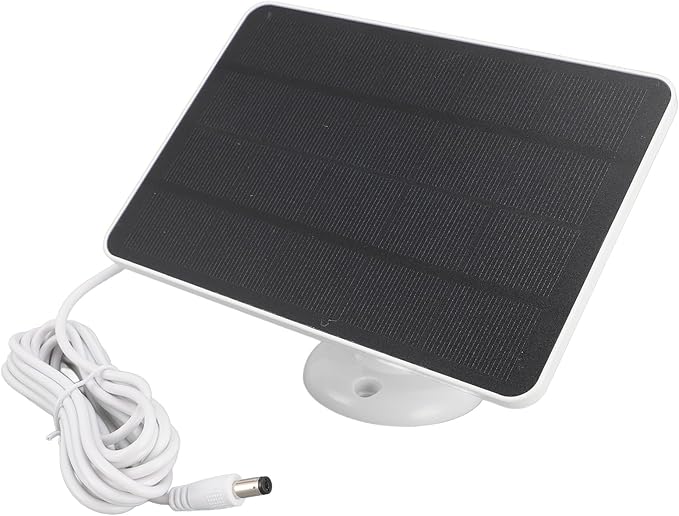 Solar Panel for Security Camera, High Efficiency 4W Camera Solar Panel for DC5V Outdoor Rechargeable Battery Camera, Security Camera Solar Panel Charger with Adjustable Bracket