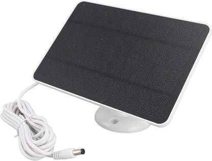 Solar Panel for Security Camera, High Efficiency 4W Camera Solar Panel for DC5V Outdoor Rechargeable Battery Camera, Security Camera Solar Panel Charger with Adjustable Bracket