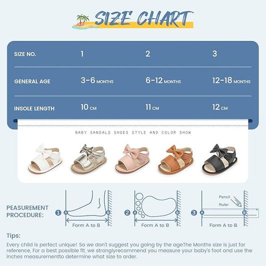 Sawimlgy Baby Girls Boys Sandals Summer Flowers Shoe Rubber Sole PU Leather Mesh Infant Toddler First Walkers Princess Dress Outdoor Shoes