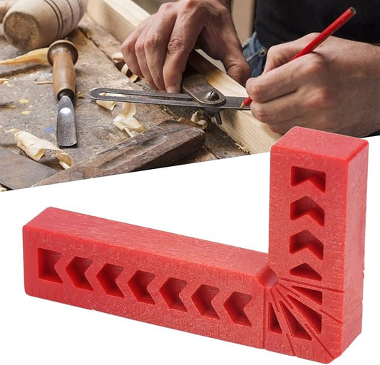 Walfront 90 Degree Positioning Squares Woodworking Corner Right Angle Clamping, 3" x 2"(7.62 x 5.08cm) 90 Positioning Aid Ruler for DIY Boxes Pictures Frames Cabinets Showcase