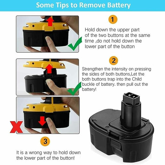 Replacement Battery for Dewalt DC385 DC390 DC759 DW936 DW938 DW056 DC970 DC988 DC618 DC825B DC925 DW059 DW908 DW919 DW988 DW989 DW995 DW997 DW960
