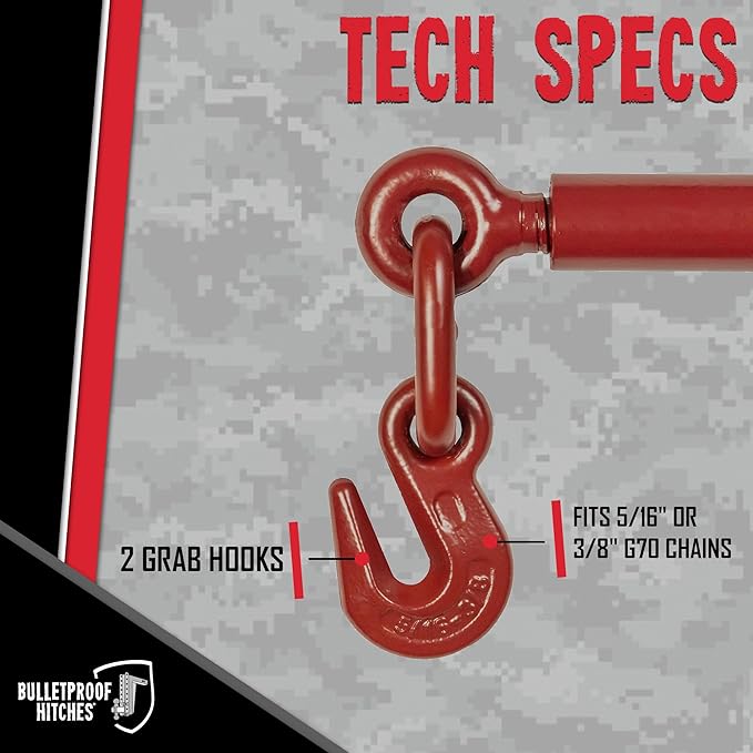 Bulletproof Medium Duty 5/16" - 3/8" Ratchet Binder