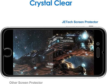JETech Screen Protector for iPhone SE 3/2 (2022/2020 Edition), 4.7-Inch, Tempered Glass Film, 3-Pack