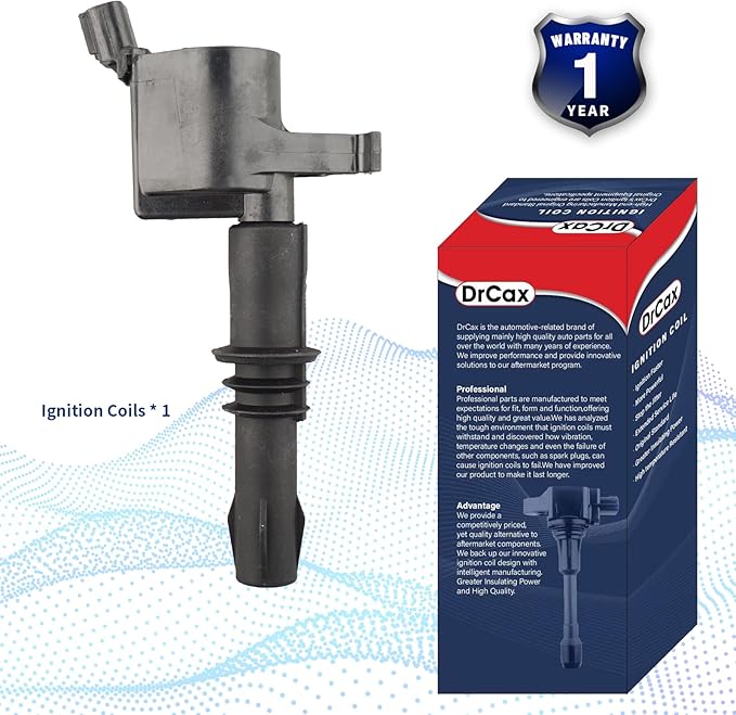 OEM Ignition Coil DG511 3L3Z-12029-BA Compatible with Ford Expedition F150 F250 Lincoln Mark LT Navigator 5.4L 4.6L 6.8L - 1 Pack