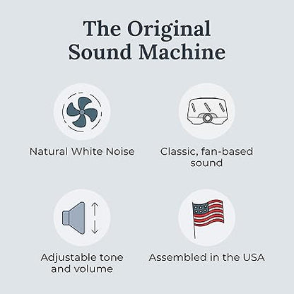 Yogasleep Dohm (WhiteGray) The Original White Noise Machine, Relaxing Natural Sound from a Real Fan, Sleep Aid  Noise Cancelling For Adults  Baby, Office Privacy  Meditation, Baby Registry
