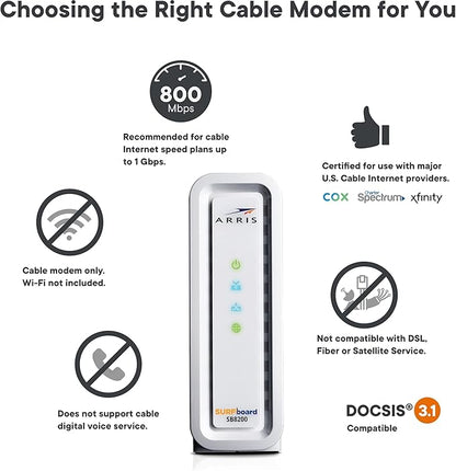 Motorola 1000205 Surfbrd Sb8200 D3.1 Cable Mode