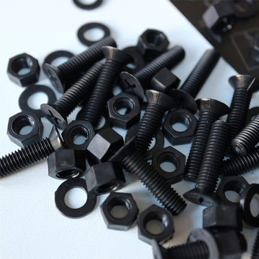 20 x Black Countersunk Screws Polypropylene (PP) Plastic Nuts and Bolts, Washers, M5 x 20mm, Anti-Corrosion, Chemical Resistant, (1364 x 2532 in)