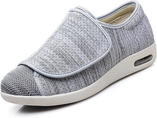 WLESVAGO Women's Wide Width Diabetic Edema Shoes with Fully Adjustable Closures Easy OnOff, Air Cushion Walking Sneakers for Elderly Swollen Feet Outdoor