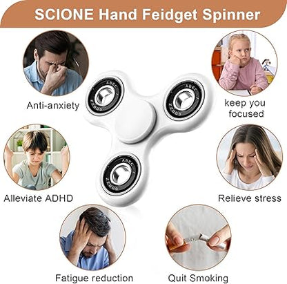 SCIONE Fidget Spinner Toy 1 Pack, Cool Fidget Spinners for Kids Adults, Sensory Fidgets Toys Anxiety Relief for ADHD Autism Easter Birthday Gifts Classroom Prizes for Boys Girls