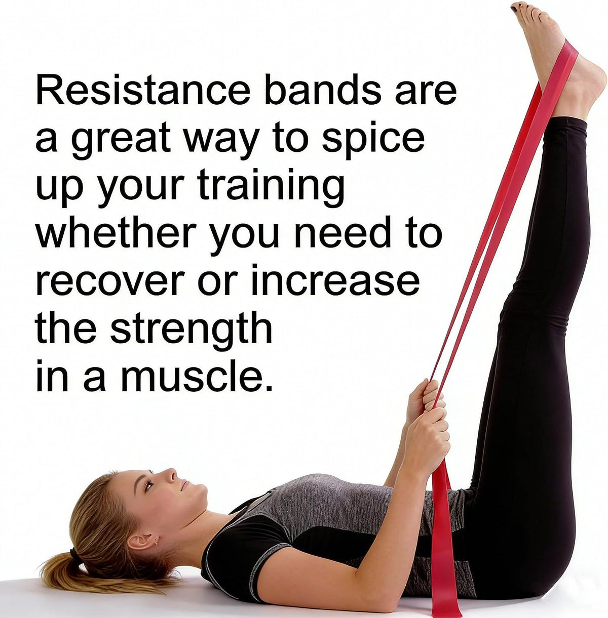 Resistance Bands Elastic Exercise Set, Multi-Resistance for Pilates, Home Gym, Outdoor Fitness and Strength Training ( Medium )