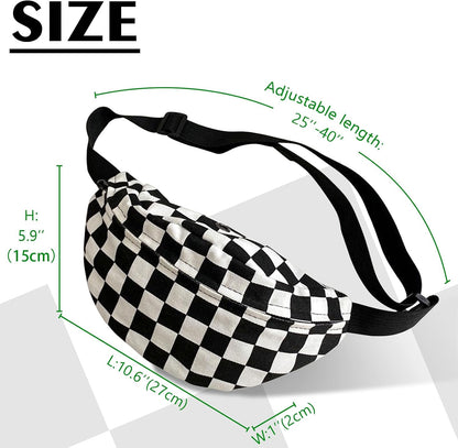 Fanny Pack Women's Holographic Horizontal Waist Bag Waterproof Adjustable Belt Laser Fashion Sports PU Shining Fanny Bag(Blue) Color: Blue