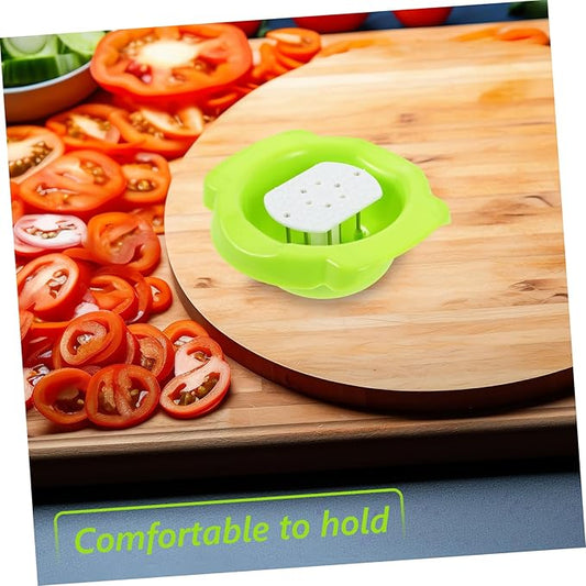 KICHOUSE 2pcs Premium Finger Guard Grater Cutting Guard Anti Grater Finger Slicer Finger Protector Fruit Chopper Finger Protector for Grating Cheese Slicer Green Stainless Steel