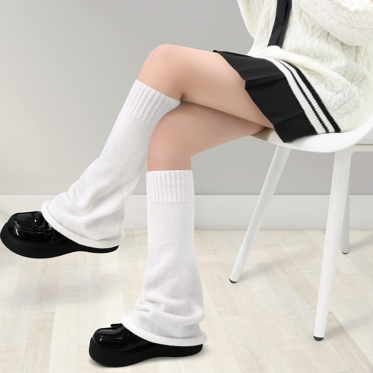 Olreco Leg Warmers Kawaii Leg Warmers Y2K Harajuku Legs Warmer for Girls Women Gyaru Cutecore Lolita Accessories Gothic Socks