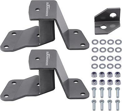maXpeedingrods 2 Rear Drop Hanger for Chevy SilveradoGMC Sierra 1500 1988-1998, C1500 Lowering Kit 2WD