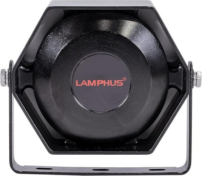 LAMPHUS SoundAlert 100W Police Siren Speaker 118-124dB Compact Slim
