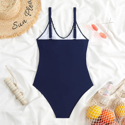 Women's One Pieces Swimsuit, Front Cross Ruched Swimsuit, Adjustable Halter & Tummy Control Bathing Suit for Summer