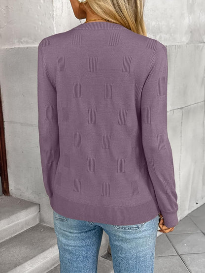 Women's Lightweight Long Sleeve Knit Pullover Sweater