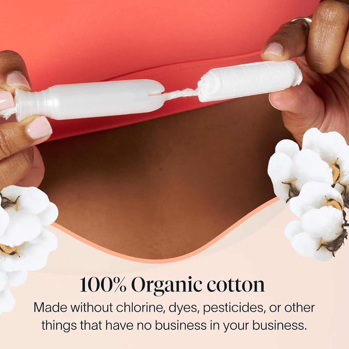 Cora Organic Cotton Tampons (36 Light Tampons)