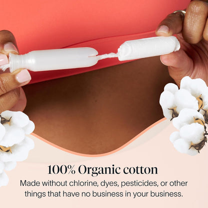 Cora Organic Cotton Tampons (36 Light Tampons)