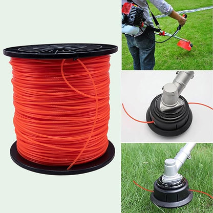 095 Trimmer Line, 095 Weed Eater String, 0.095" Weed Wacker String, Commercial Grade Round Nylon String Trimmer Line .095 Replacement For String Trimmer Weed Trimmers .095"-1280ft-5lb-Spool(Orangei14
