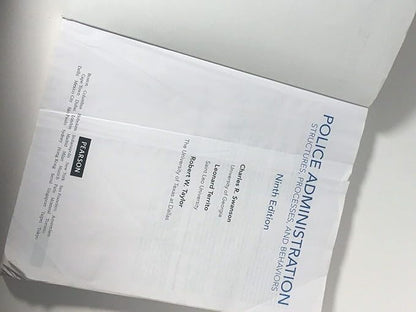 Police Administration: Structures, Processes, and Behavior