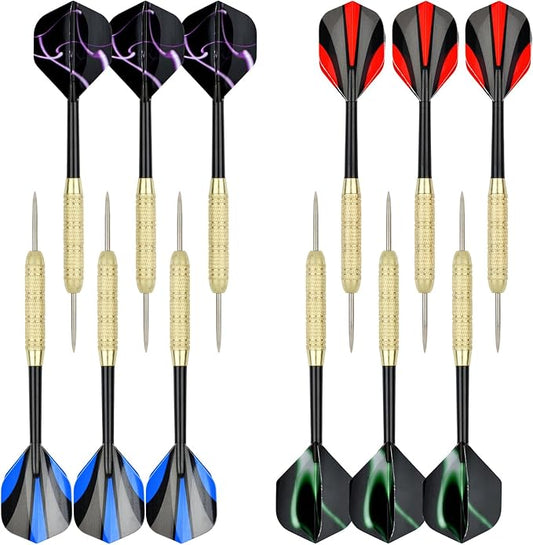 Steel Tip Darts Set 18 Grams15 Pack Steel Barrels