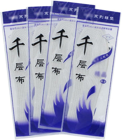 Cotton Insole in Summer, Sweat-Absorbing, Breathable, Mille-feuille Insole