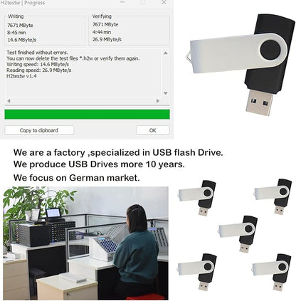 8GB Thumb Drive 5 Pack Flash Drives USB Drives Flash Drive USB Flash Drives 5 Pack Pendrive(8GB 5PCS)