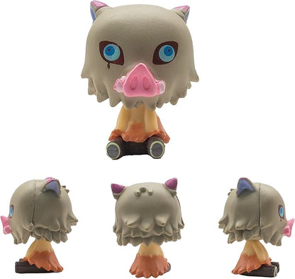 Demon Figure Slayer Mini Figures Collectible Toy Props Cake Toppers Action Figures Hashira Statues 1.77" in