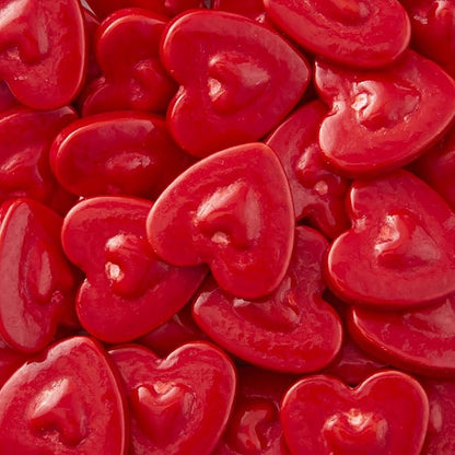 Red heart-shaped granules