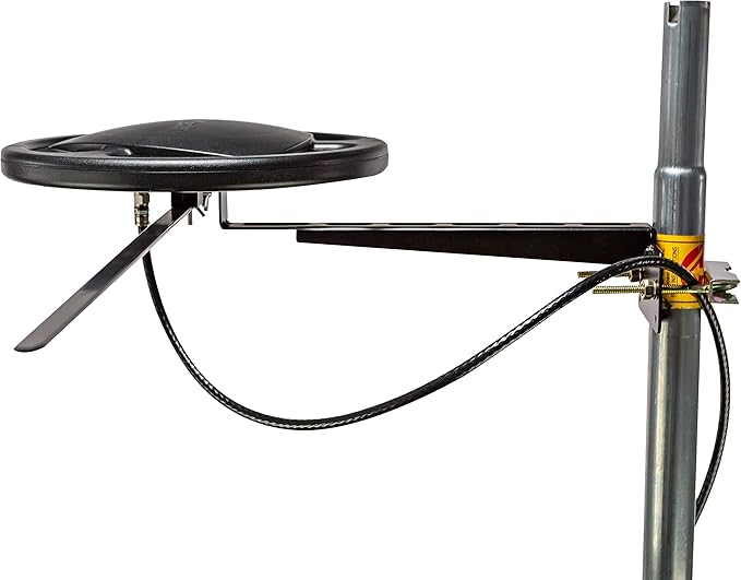 Channel Master Omni 50 - Omnidirectional Digital HDTV Antenna with 360 Degree Reception, Includes Mounting Bracket for Roof, Attic  RV Installations, IndoorOutdoor (50 Mile Range)