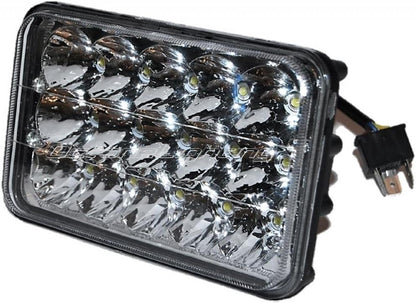 Octane Lighting 4X6 Led Hid Light Bulbs Crystal Clear Sealed Beam Headlamp Headlight (one light only)