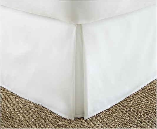 ienjoy Home, White Home Collection Premium Pleated Dust Ruffle Bed Skirt, Queen (IEH-BEDSKIRT-QUEEN-WHITE)