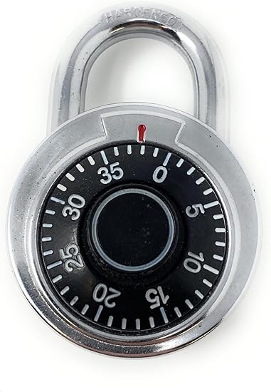 Standard Dial Combination Lock, 2 in. Wide with Different Combination Padlock 945C Candado Combinacion