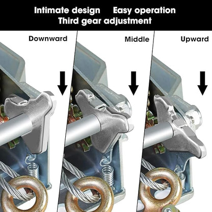ROAD DAWG ATRT1061CD-1 Torin Hand Crank Boat Winch with 26.3ft Cable, 600lbs Capacity