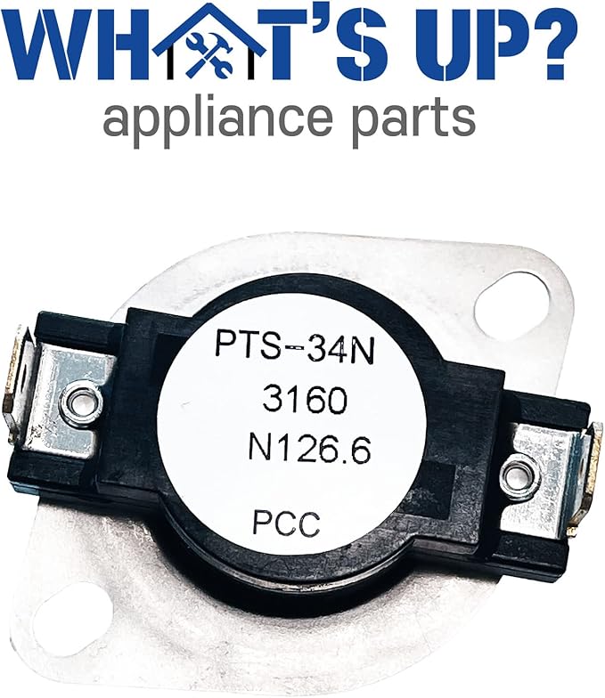 What's Up? DC47-00018A Dryer High Limit Thermostat Replacement Part for Samsung Dryers Replaces Part 35001092, 503497, AP4201898, AP6008682, PS4205217