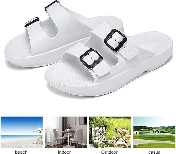 Quick Drying Thick Sole Slippers Home Shower Soft Platform Sandals Indoor & Outdoor Extremely Comfy EVA Pillow Slippers