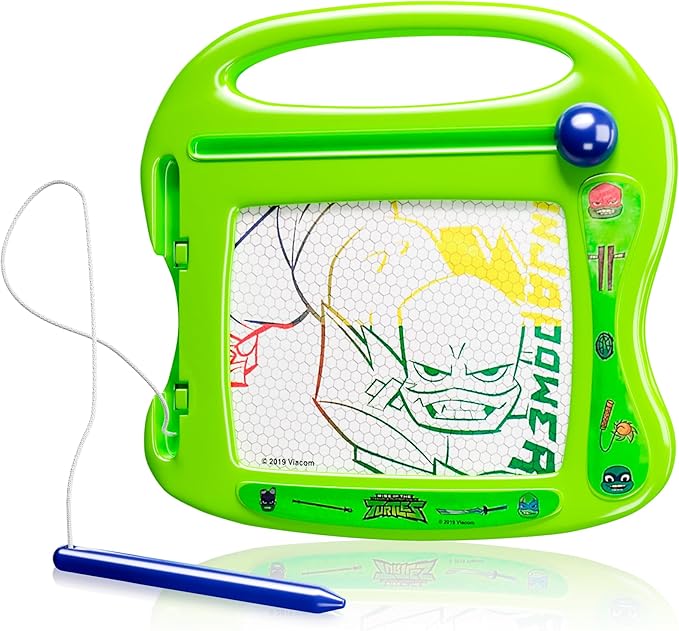 Lollipop Teenage Mutant Ninja Turtles Magnetic Board for Kids, Erasable Toddler Drawing Pad, Magic Sketcher, Sketch/Doodle Travel Toy, Green