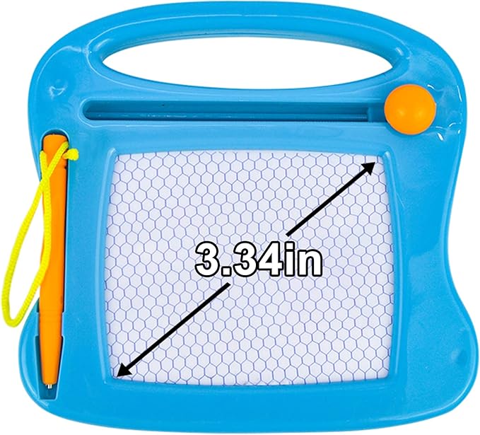 Mini Magnetic Drawing Board for Kids - Fun Party Favors for Kids Mini Sketch Pad for Travel Magic Slate, Toy Gift for Children, Birthday PartyWriting Tablet Blue-1pc3.34inch