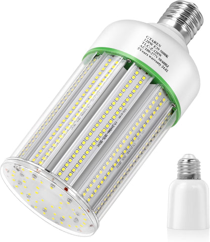 100W LED Corn Cob Light Bulb,Replace for 400 Watt Metal Halide HPS CFL HID lamp,5000K E26 Mogul Base,for Commercial and Industrial Lighting Bay Light Fixture Warehouse Workshop Gyms