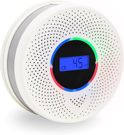 1 Enhanced Interconnected Smoke Carbon Monoxide Detector, Battery Powered and Wireless Interconnected Smoke and CO Alarm, transmission range of more than 820 feet (includes