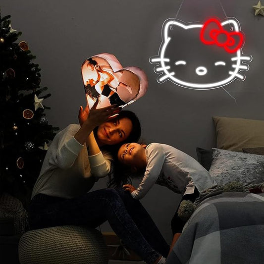 Pugna Cat Neon Signs for Wall Decor Cute Neon Lights for Bedroom Led Business Signs Suitable for Bedroom Man Cave Christmas Best Gift