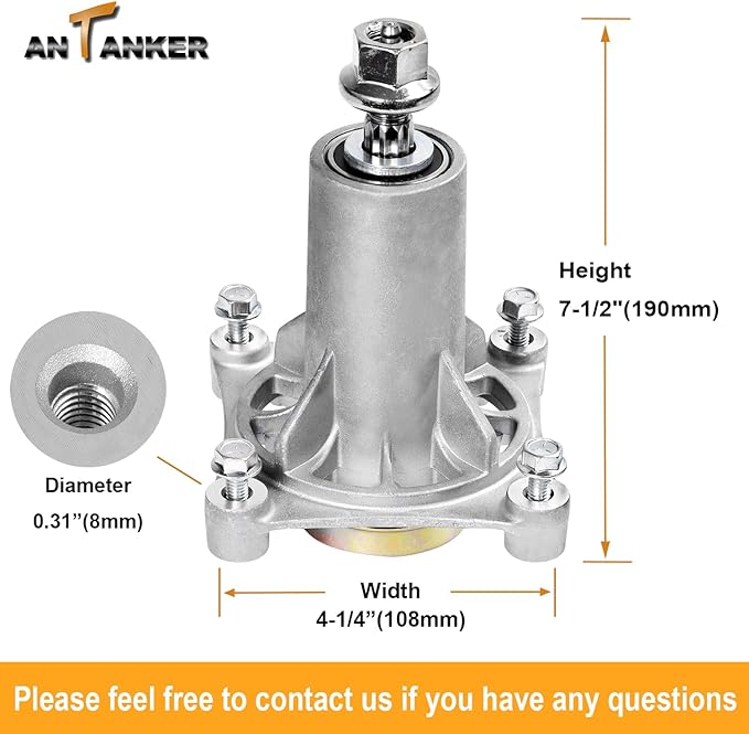 187292 192870 Spindle Assembly Lawn Mower Parts Replace for Craftsman AYP 532187292 532187281 587819701 587125401 567253301 for H usqvarna Mandrel Assembly 42" 46" 48" 54" Mower Deck Spindle